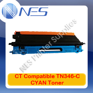 CT TN346C A-Grade Compatible CYAN High Yield Toner for Brother HL-L8250CDN/HL-L8350CDW/MFC-L8600CDW/MFC-L8850CDW TN346 (3.5K)